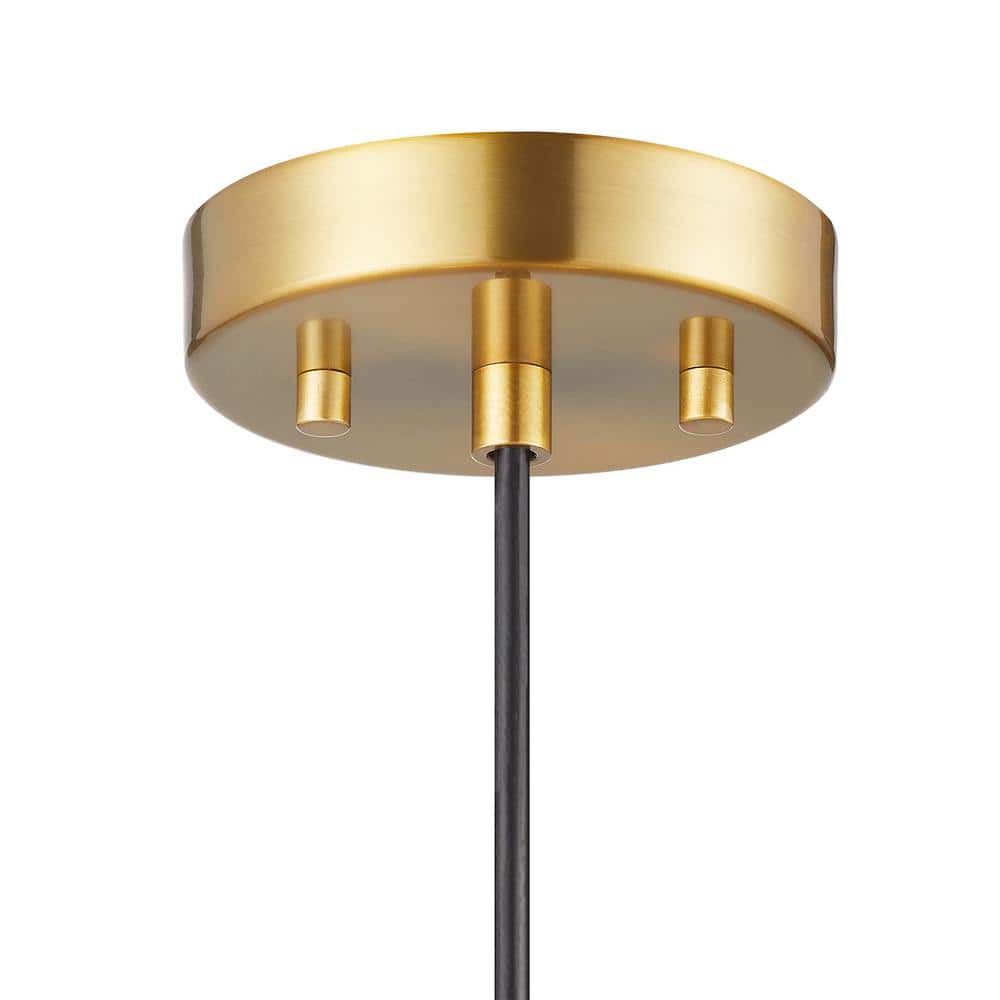 Opal White and Gold Glass Globe Pendant Light