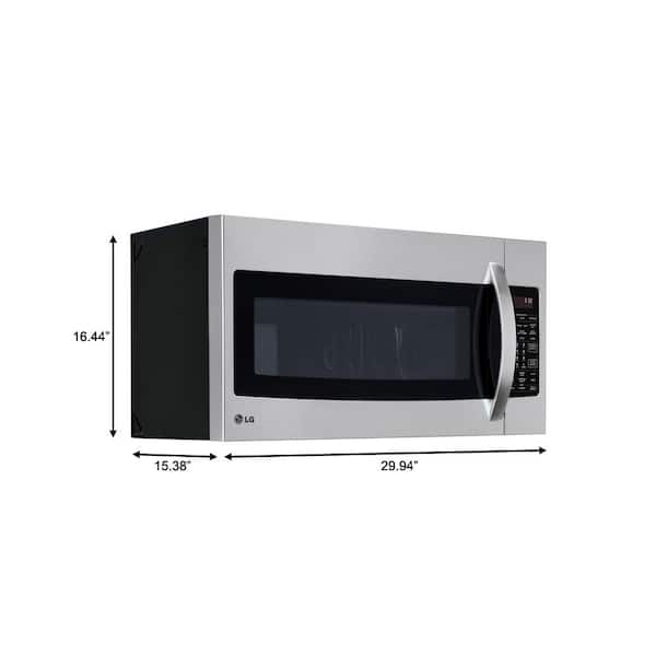 Lg Electronics 1 7 Cu Ft Over The Range Convection Microwave In Stainless Steel With Sensor Cook Lmvh1711st The Home Depot