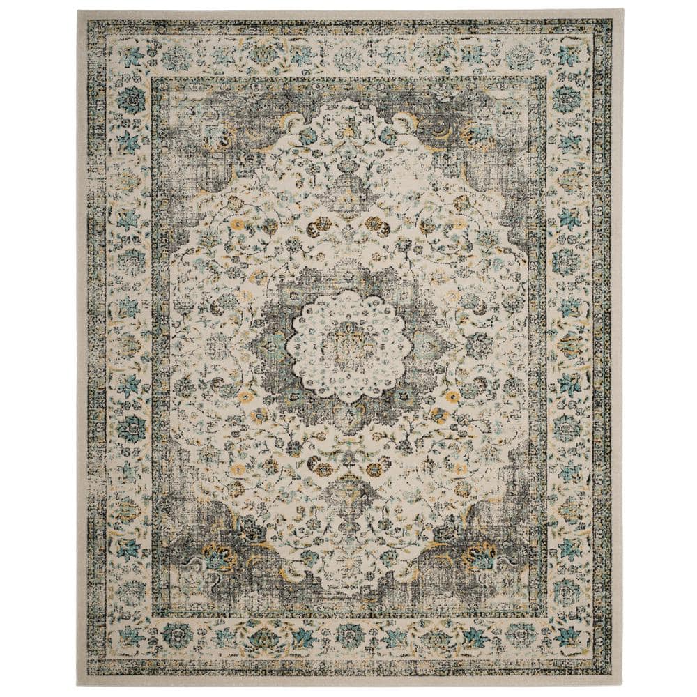 Safavieh Evoke Gray Gold 8 Ft X 10, Grey And Gold Area Rugs
