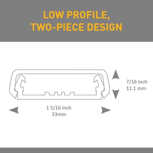 Legrand Wiremold Non-Metallic PVC Raceway 4 in. Circular