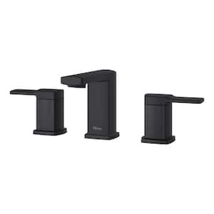 Deckard 8 in. Widespread 2-Handle Bathroom Faucet in Matte Black