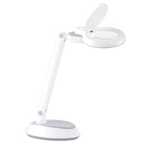 VELLEMAN VTLLAMP1WU LED DESK LAMP WITH MAGNIFYING GLASS 5 DIOPTRE-64 LEDS-WHITE 