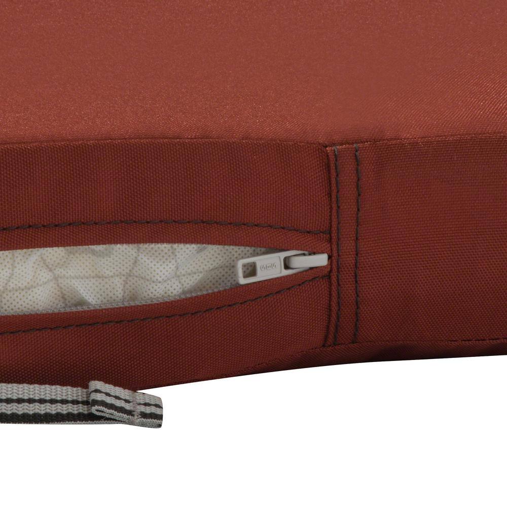 Spice Polyester Water-Resistant Patio Bench Cushion Cover