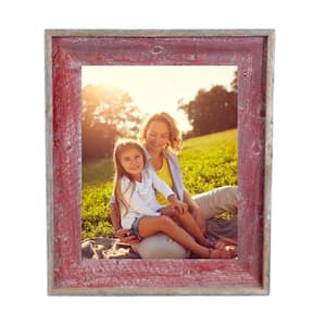 Rustic Farmhouse Artisan 10 in. x 10 in. Rustic Red Reclaimed Picture Frame