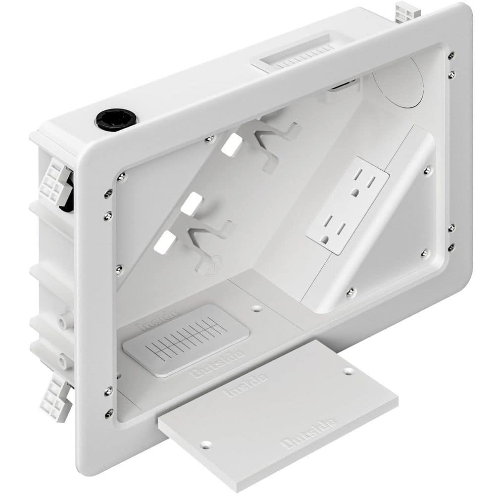 "in-Wall TV Box with Flange, Cord Hider for Wall Mounted TV, Cable Bracket, LV Cable & 1-1/2"" ENT Entrance" price history on PriceWatchPro