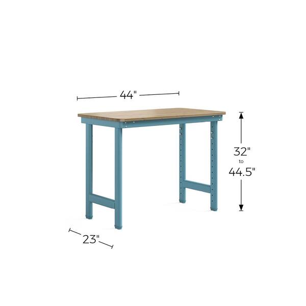 Everest Work Table 44-in W x 32-in H Steel Modern Blue Freestanding Utility Storage Cabinet