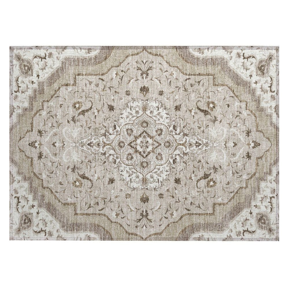 Chantille Machine Washable Indoor/Outdoor Abstract ACN2715 Beige 2 ft. x 3 ft. Accent Rug price history on PriceWatchPro