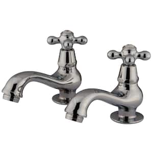 Heritage Old-Fashion Basin Tap 4 in. Centerset 2-Handle Bathroom Faucet in Chrome