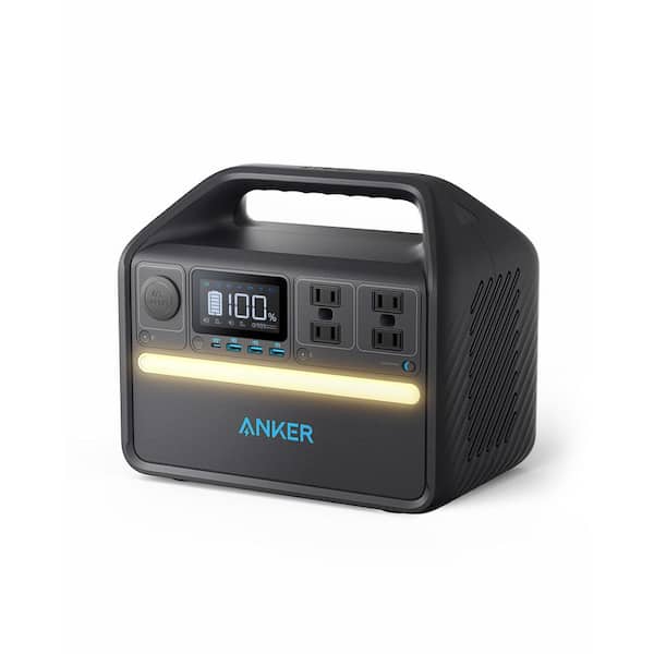 Anker 535 Powerhouse 500-Watt Push Button Start Battery Generator with Smart LED Display