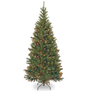 6 ft. Aspen Spruce Artificial Christmas Tree with Multicolor Lights