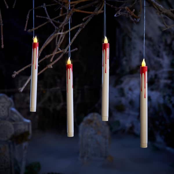 10.5 LED Hanging Tapered Candles - 4-Pack