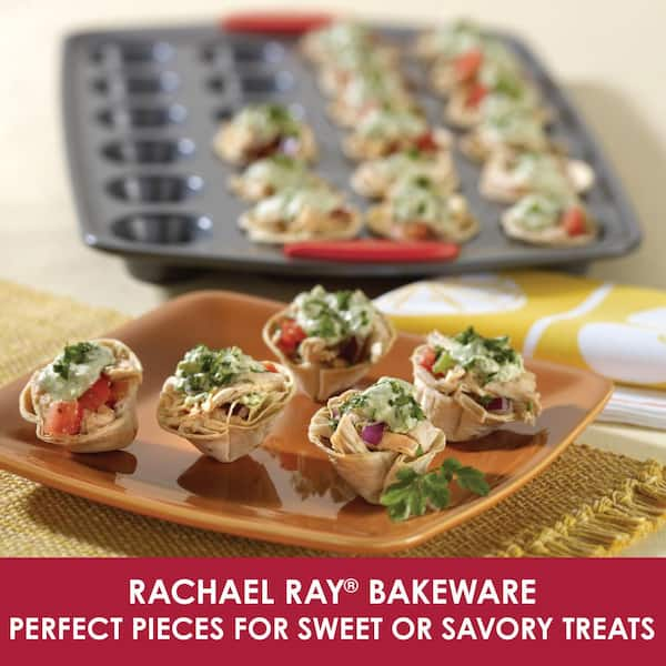 https://images.thdstatic.com/productImages/9942dd93-2f36-4cb5-8169-60bc6f094289/svn/gray-with-red-grips-rachael-ray-cupcake-pans-muffin-pans-47960-c3_600.jpg