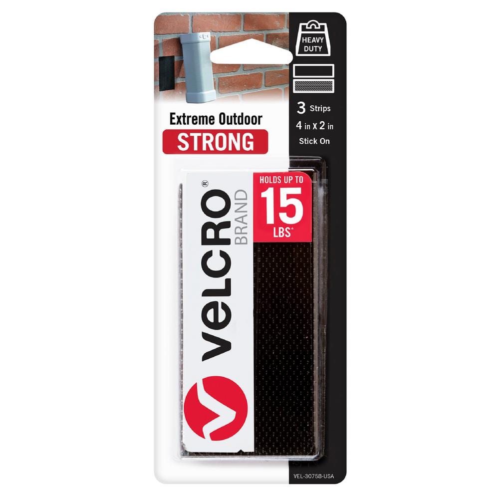 VELCRO 36 in. x 3/4 in. Sew On Snag Free Tape, Black 90666 - The Home Depot