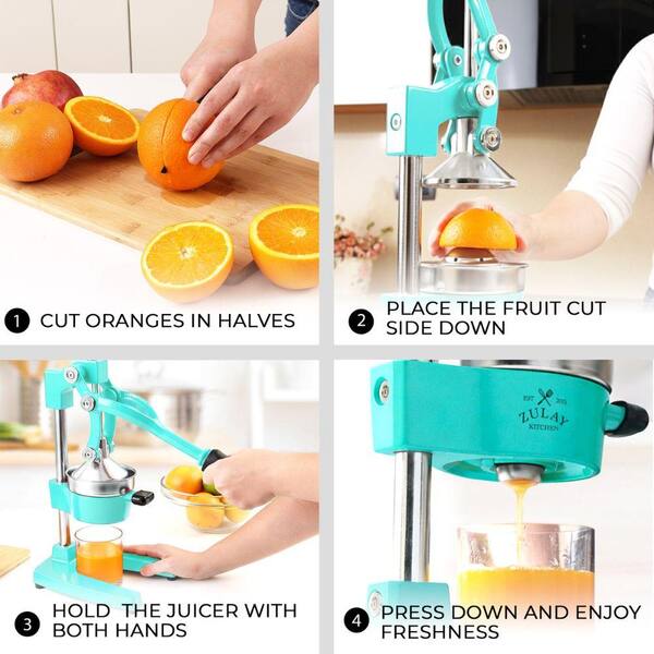 Zulay Kitchen Cast Iron Manual Citrus Juicer Z-4075 - The Home Depot