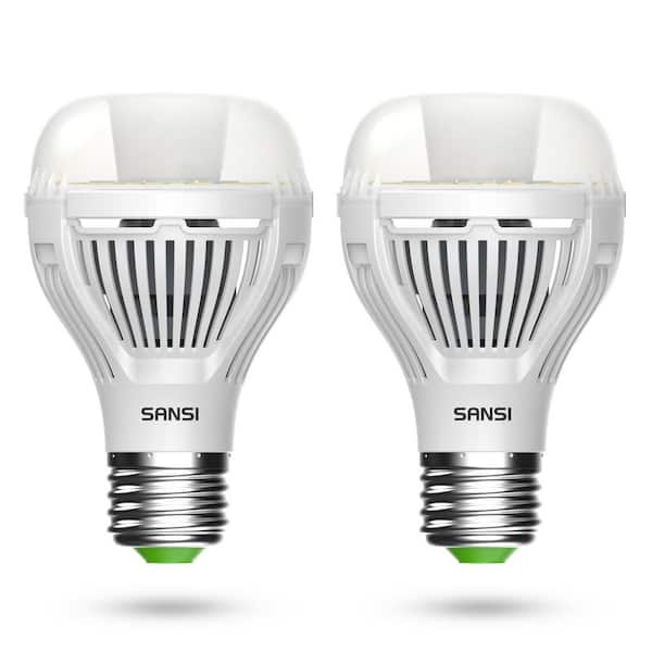 100-Watt Equivalent Dusk to Dawn LED E26 5000K Daylight 1300LM A19 Outdoor Light Bulbs for Porch Patio Yard (2-Pack)