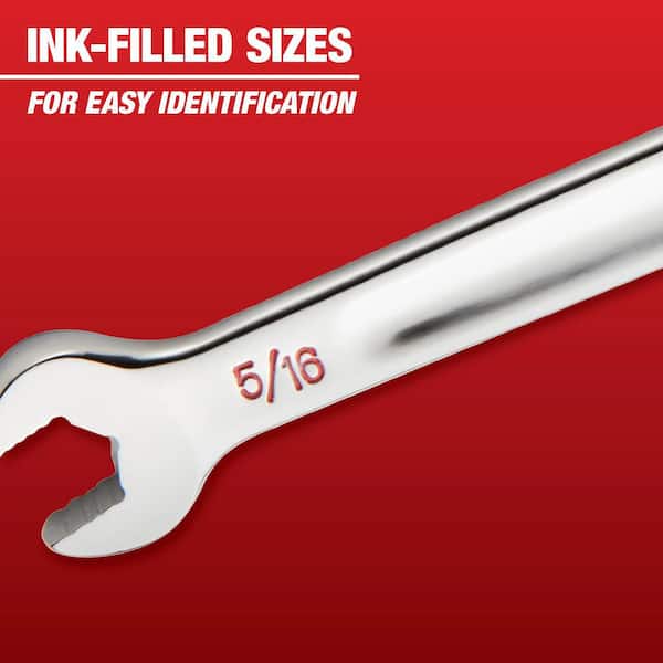 Milwaukee - Combination SAE Wrench Mechanics Tool Set (7-Piece)