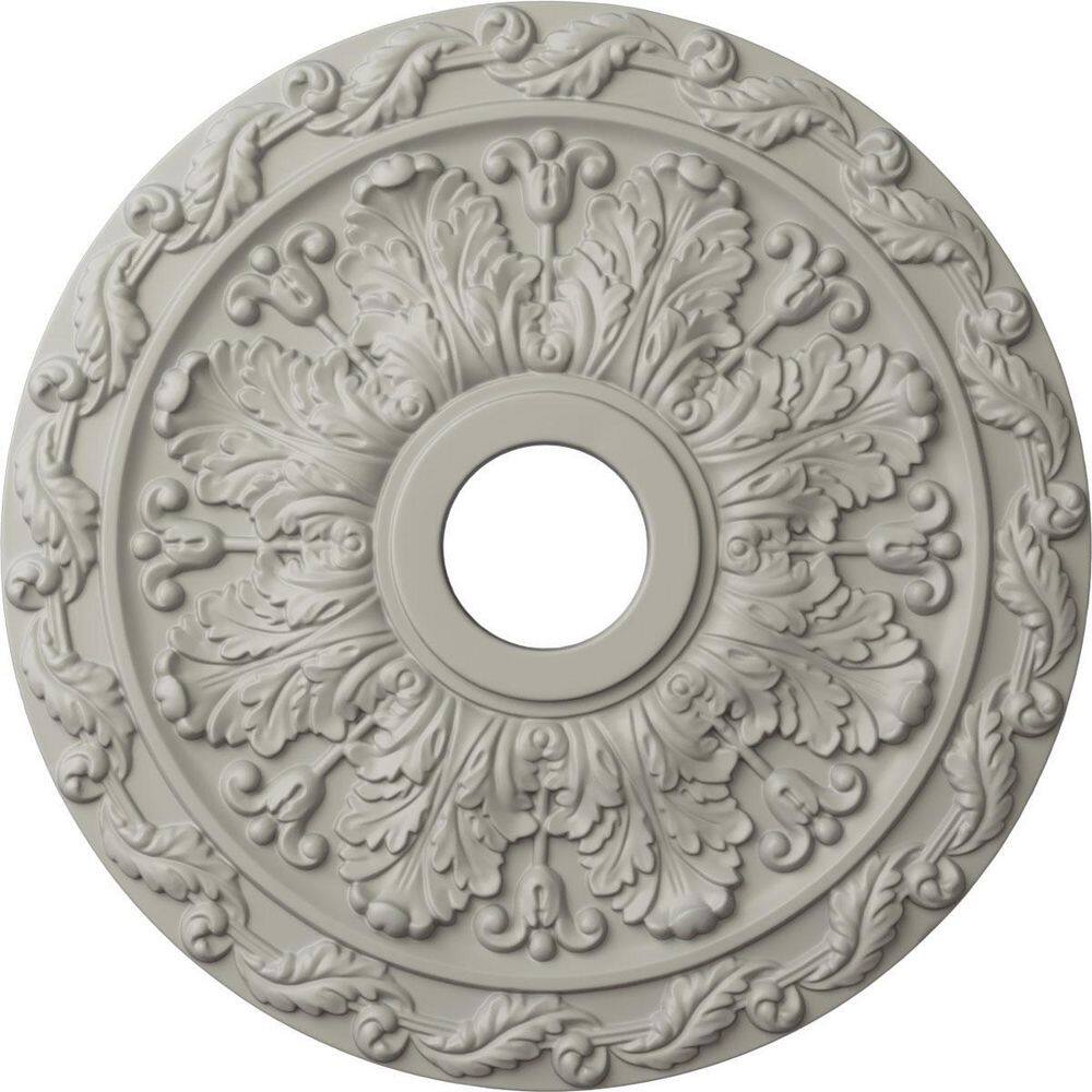 Pot of Cream Polyurethane Spring Leaf Ceiling Medallion