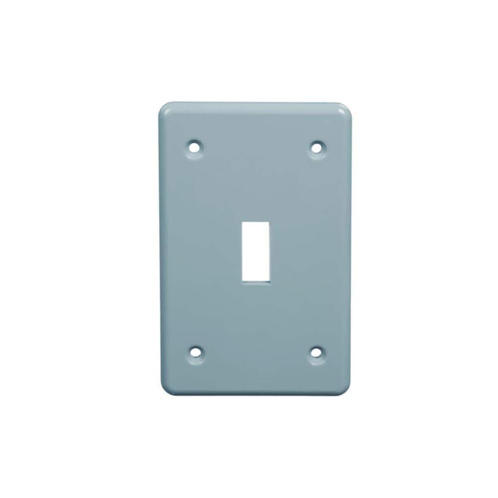 Carlon 1 Gang Gray Weatherproof Switch Receptacle Box Cover Case Of 5 E98stscr The Home Depot