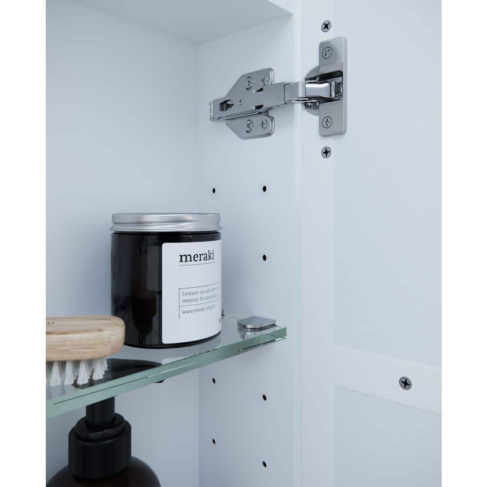 White Arch Shape Two Door Steel Medicine Cabinet