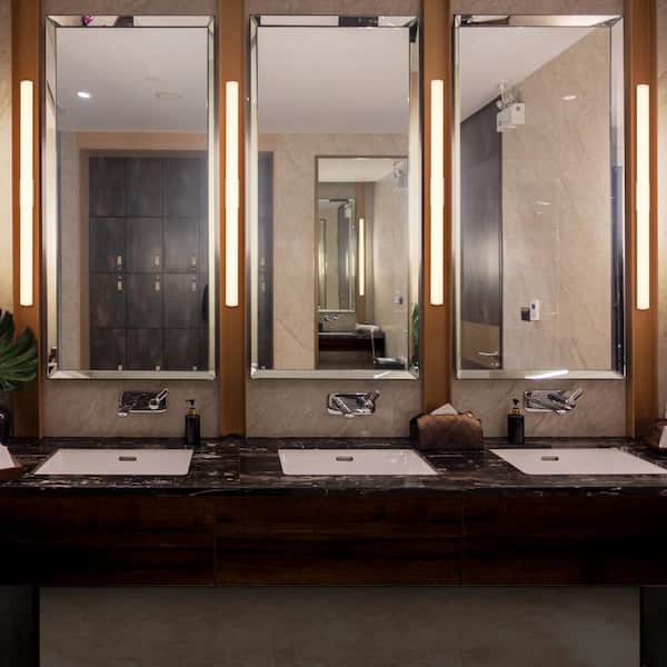 Procyon VMW11636AL 36 in. Silver ETL Certified Integrated LED Vanity and Bathroom Light AC LED ADA Compliant IP44