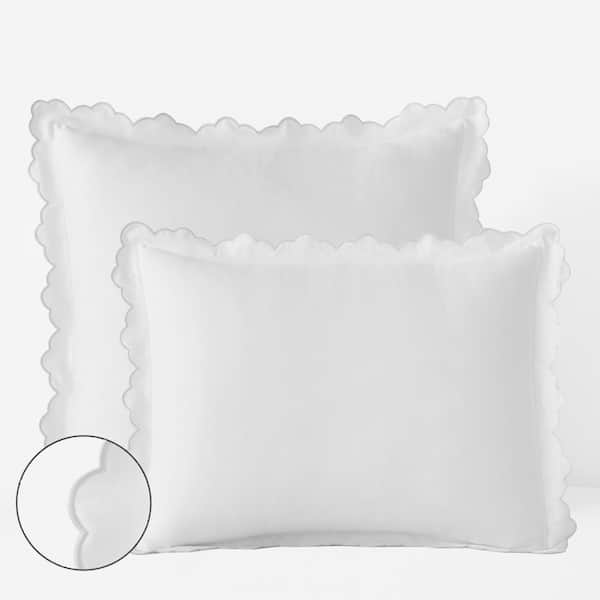 Company Cotton Embroidered Scallop Sateen Sham