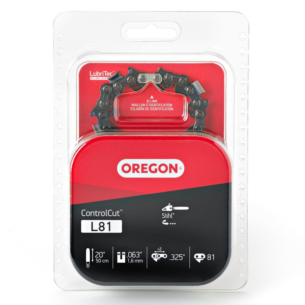 oregon l81 controlcut chainsaw chain, 20-inch