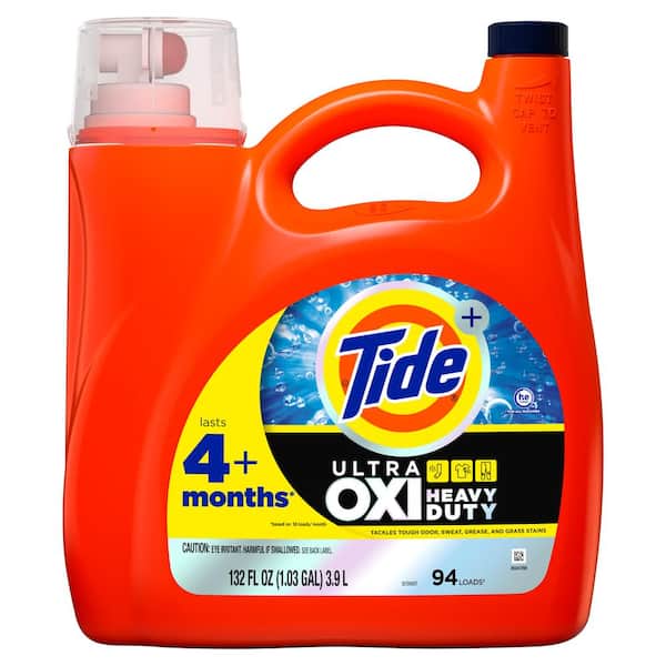 Tide Ultra Oxi Plus Heavy-Duty HE 132 fl. oz. Original Scent Liquid Laundry Detergent (94 Loads)