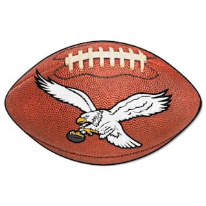 Philadelphia Eagles  Brown Football Rug - 20.5in. x 32.5in. - Retro Collection