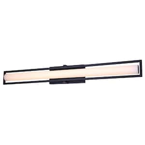 Jori 36.5 in. Matte Black LED Vanity Light Bar