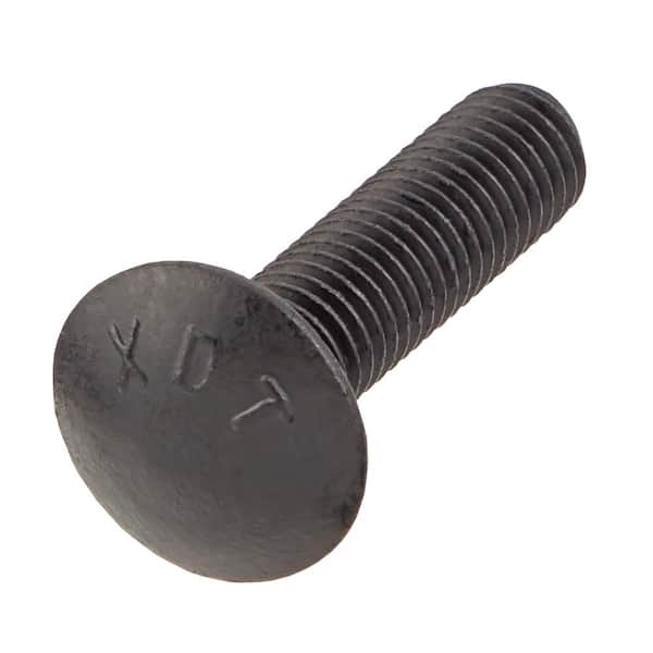 1/2 in. -13 x 2 in. Black Deck Exterior Carriage Bolt