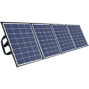 100-Watt Quad-Fold Solar Panel with Case and Cords