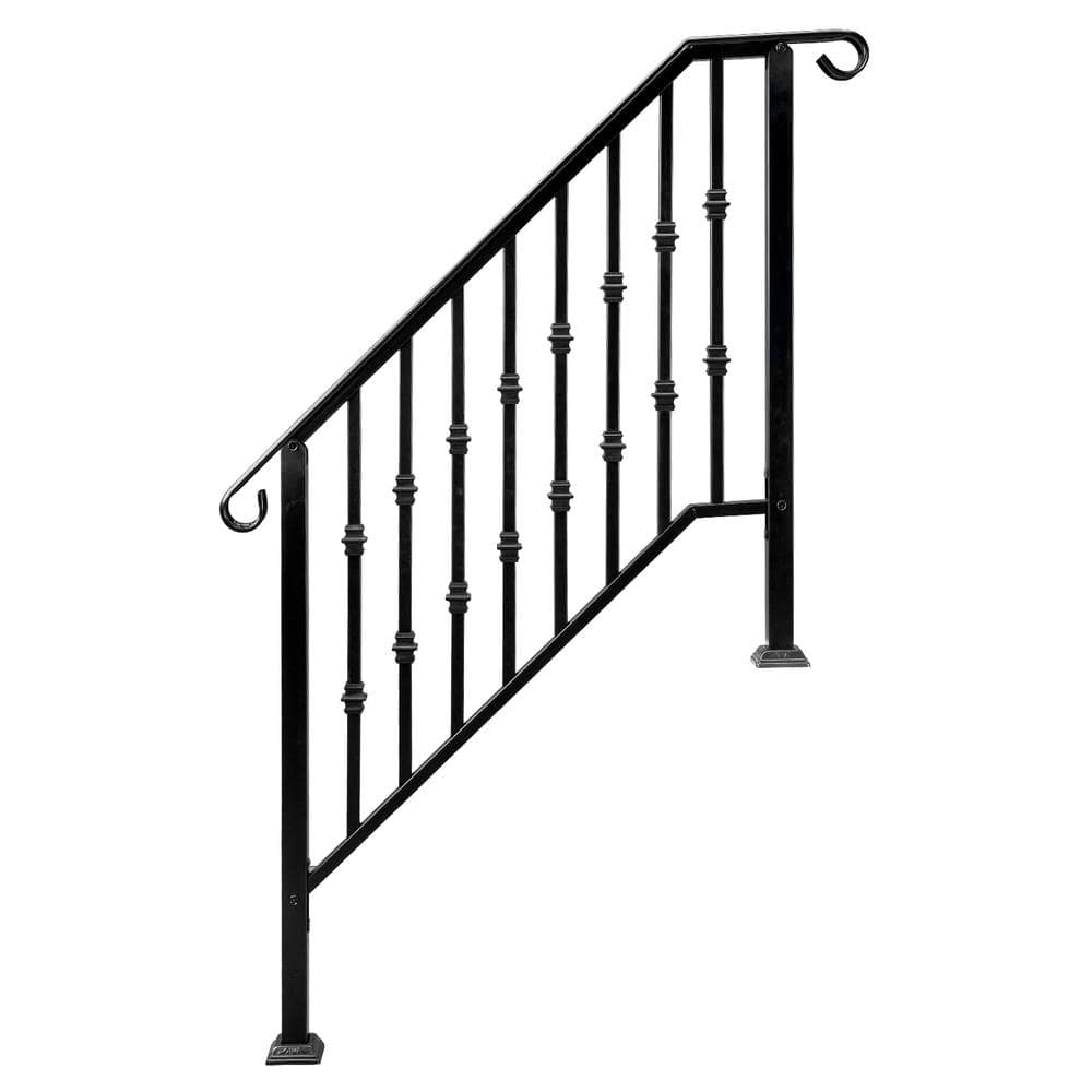 64 in. x 47 in. Black Galvanized Iron Railing Kit price history on PriceWatchPro