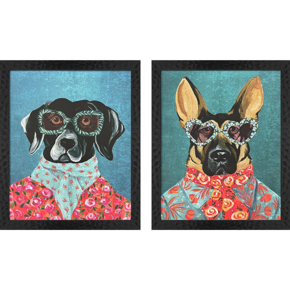 Whimsy Dog by St. Amant 2 Piece Framed Animal Art Print 22 in. x 18 in. price history on PriceWatchPro