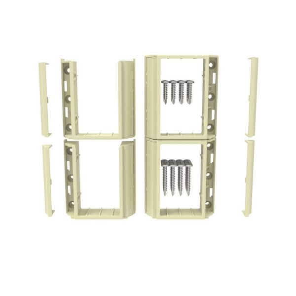 RDI Deck Top Level Bracket Set in Dune (2 Top and 2 Bottom Brackets)