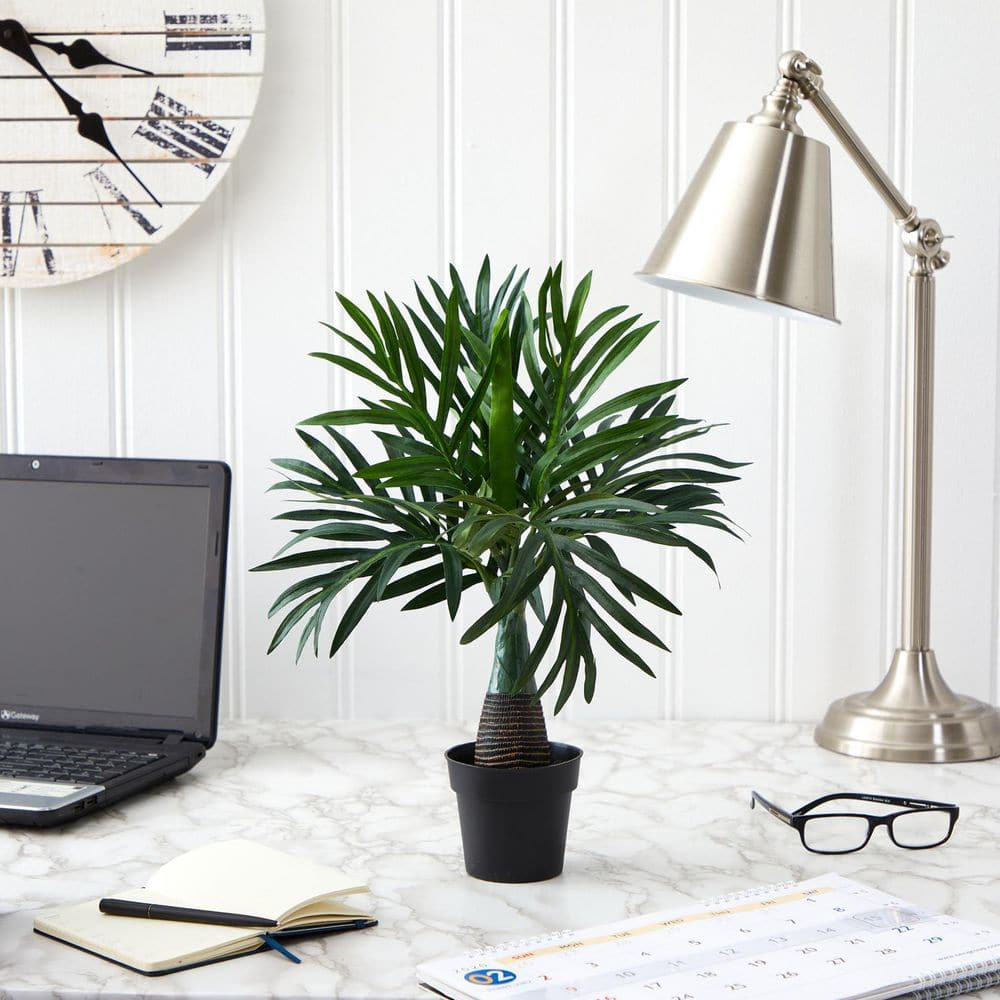 1.29 ft. Artificial Palm Tree in Pot for Indoor/Outdoor