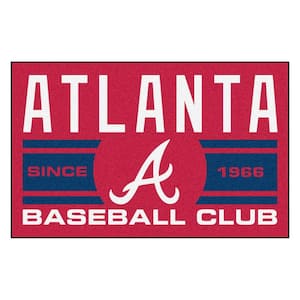 FANMATS MLB Atlanta Braves 2021 World Series Champions 2.25 ft. Round White  Baseball Area Rug 32020 - The Home Depot