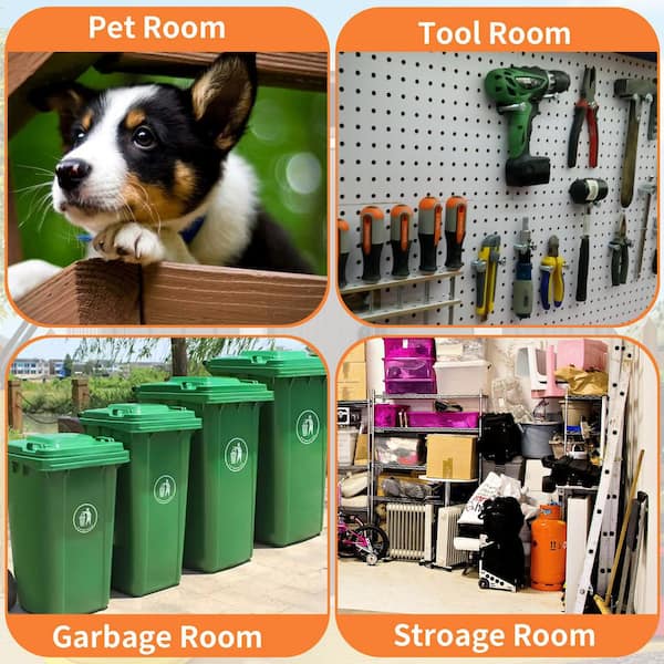 ToolCat 8 ft. x 6 ft. Outdoor Metal Storage Shed Garden Tool Room