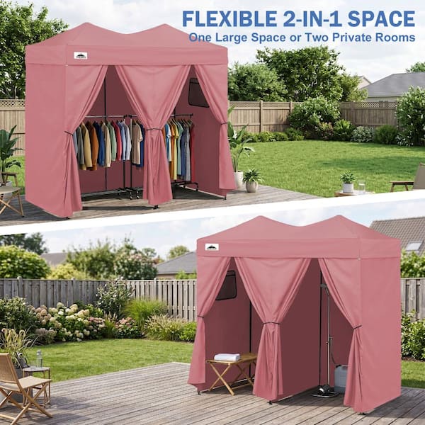 pop up dressing room pink Outdoor Pop Up Changing Room 8x4 ft, Pink