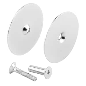 2-5/8 in., Chrome Plated Hole Filler Plate Door Knob