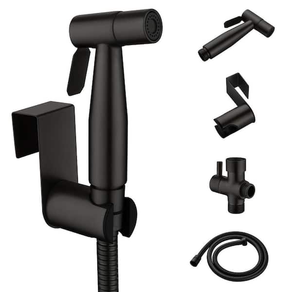 Novis Single-Handle Bidet Faucet with Bidet Sprayer and Flexible Bidet Hose in Matte Black