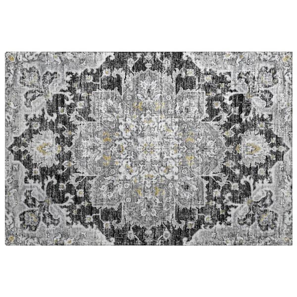 Dream Shag Premium Machine Washable Abstract ADS93 Shadow 2 ft. x 3 ft. Accent Rug