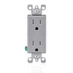 Leviton Decora 15 Amp Residential Grade Self Grounding Duplex Outlet ...