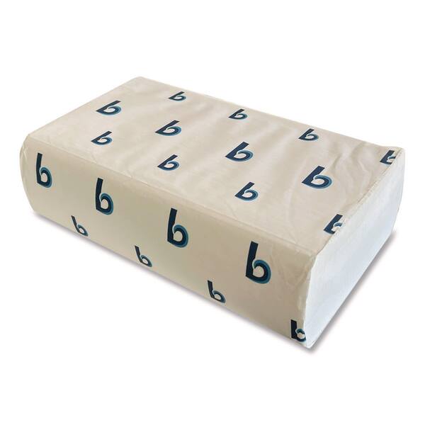 Recycled Multifold Paper Towels, 1-Ply, 9.5 x 9.5, White, 250/Pack, 16 Packs/Carton