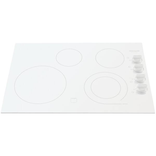 FRIGIDAIRE 30 in. Radiant Electric Cooktop in White with 4 Elements