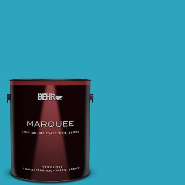BEHR MARQUEE 1 gal. #MQ4-52 Gulf Waters Flat Exterior Paint & Primer