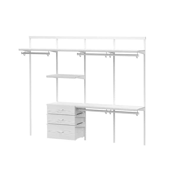 1pc 26l White Drawer Organizer with Metal Frame, Closet Organizers