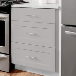 Avondale 18 in. W x 24 in. D x 34.5 in. H Ready to Assemble Plywood Shaker Drawer Base Kitchen Cabinet in Dove Gray