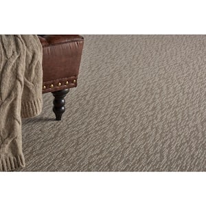 6 in. x 6 in. Pattern Carpet Sample - Oceanic Tweed - Color Camel