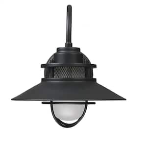 1-Light Industrial Style Metal Matte Black Wall Sconce