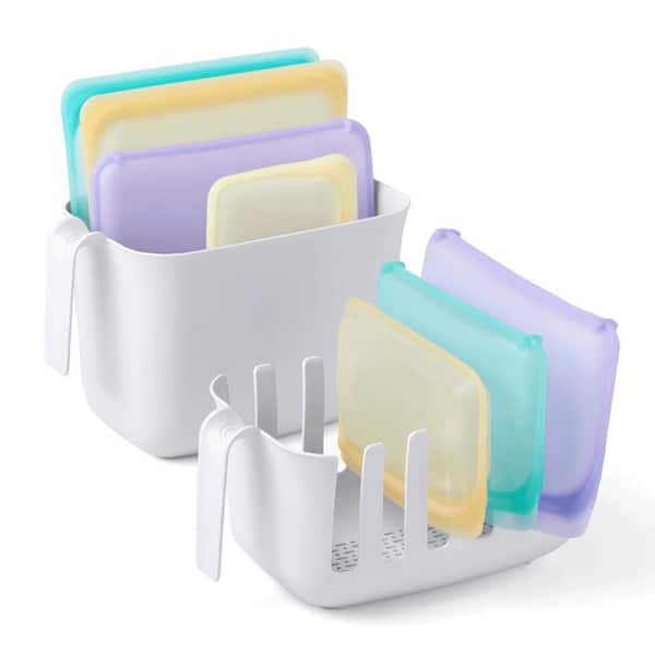 50404 Dry+Store Bag Drying Rack And Bin Set Dish Rack